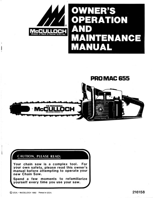 Mcculloch Pro Mac 610 Manual Pdf\